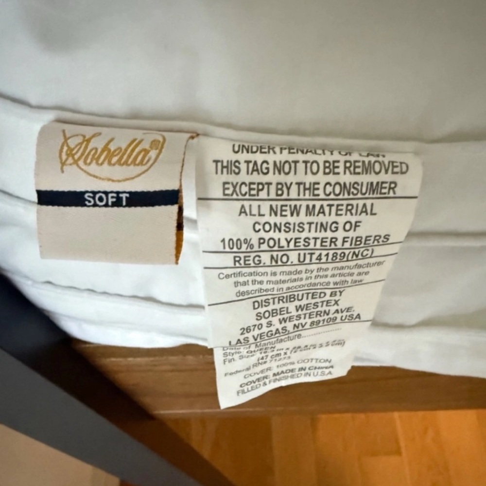 Sobella Hotel Collection Soft Pillows - Plush & Supportive Luxury Comfort